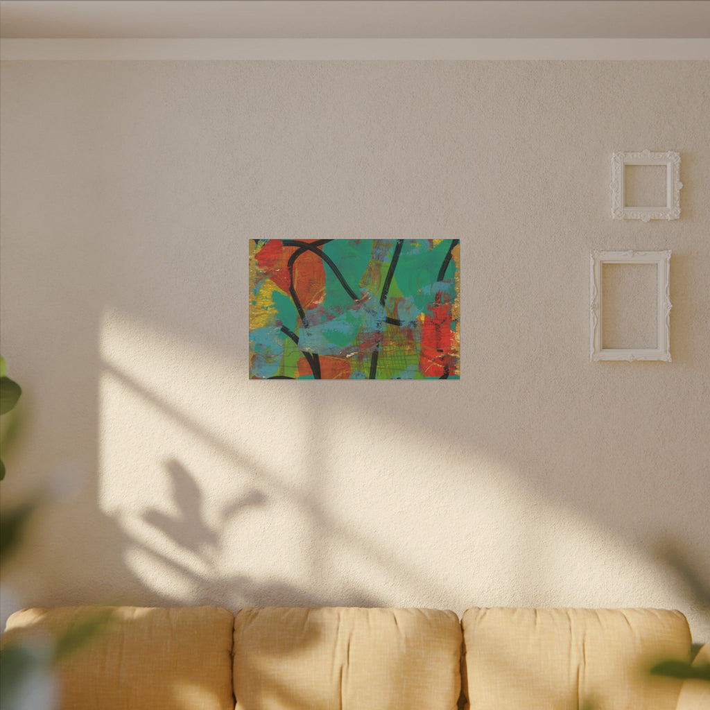 Abstract Tropical Color Splash Canvas