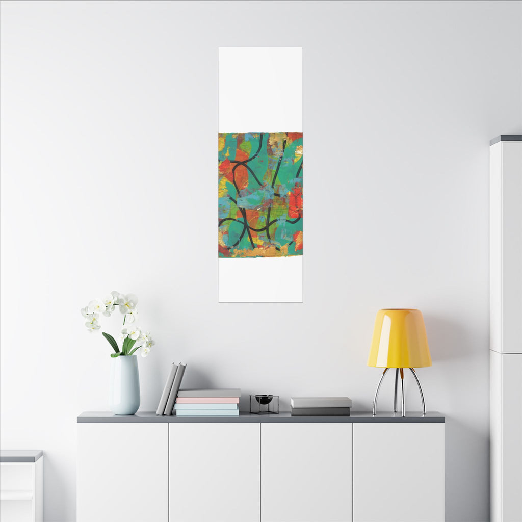 Abstract Tropical Color Splash Canvas
