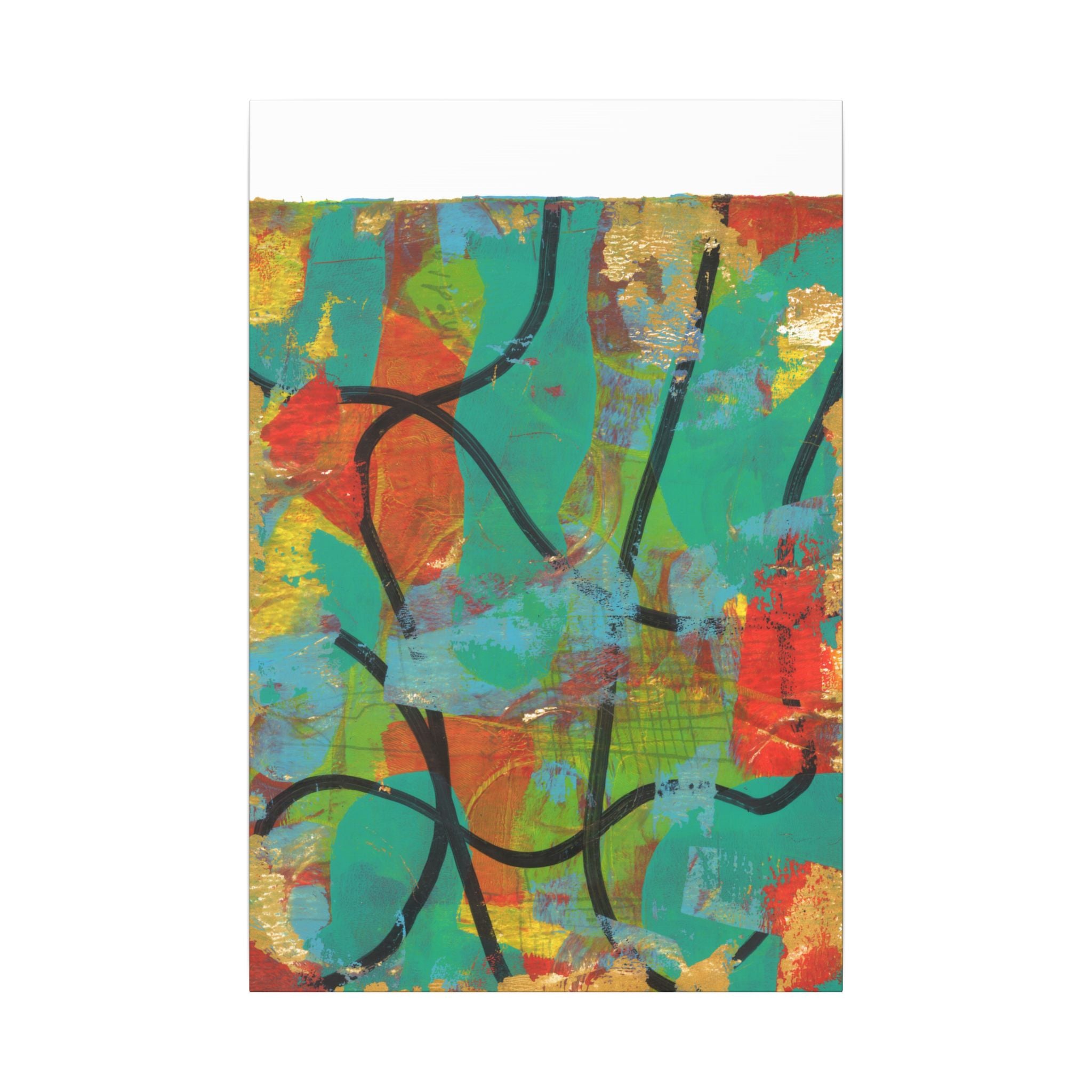 Abstract Tropical Color Splash Canvas
