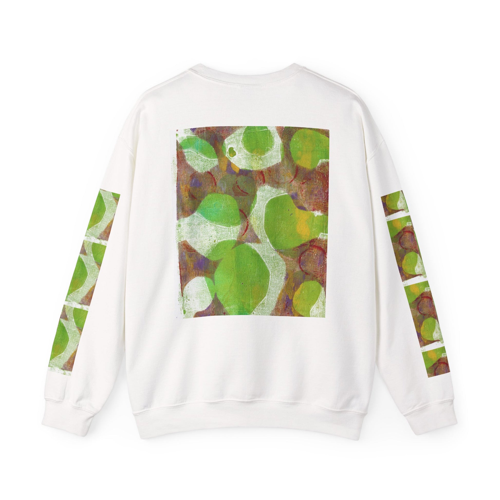 Abstract Green Circle Crewneck Sweatshirt
