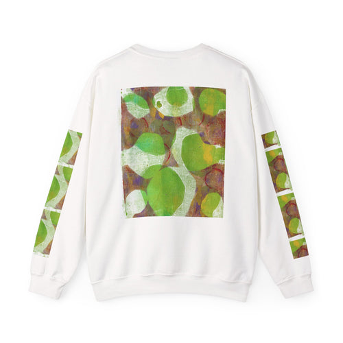 Abstract Green Circle Crewneck Sweatshirt