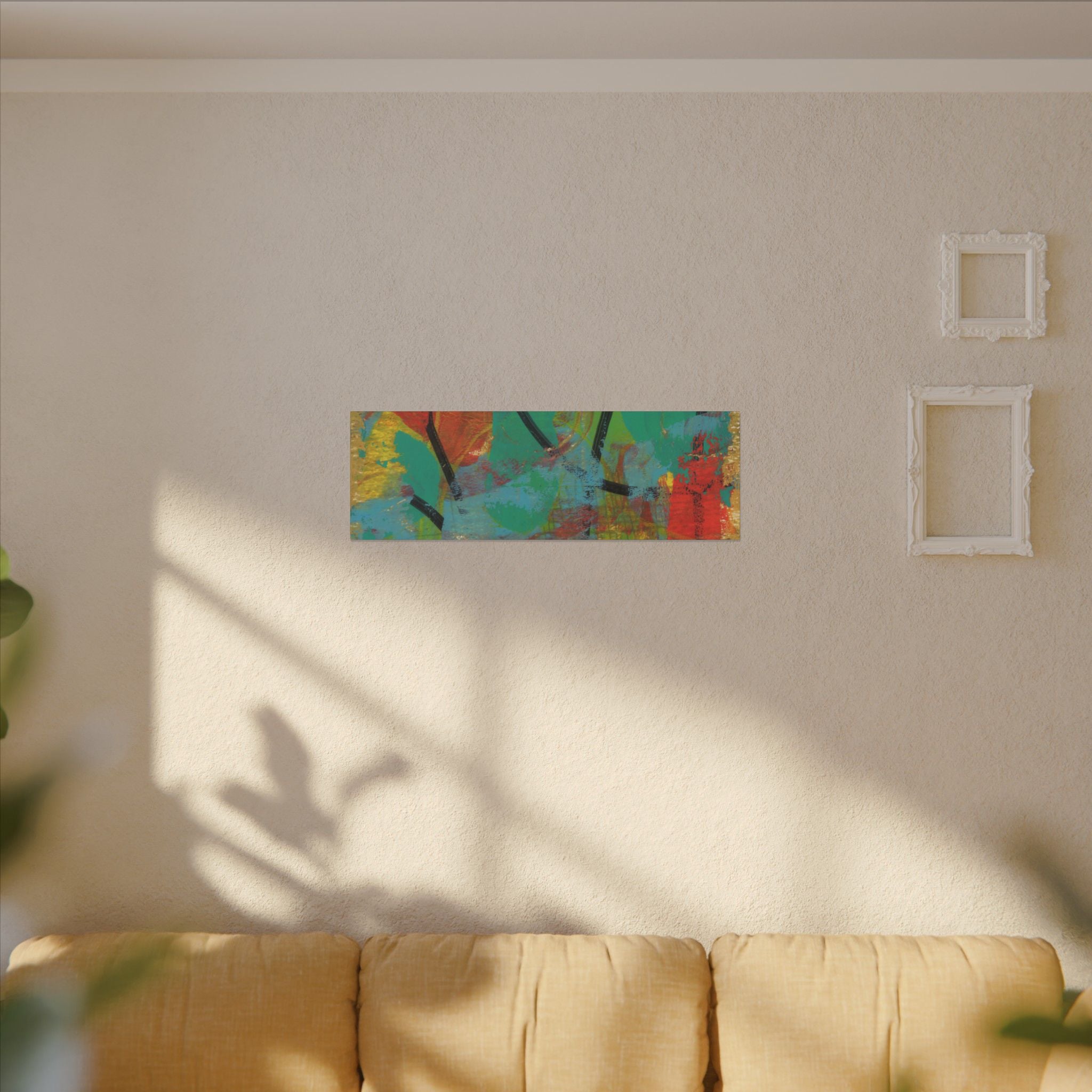 Abstract Tropical Color Splash Canvas