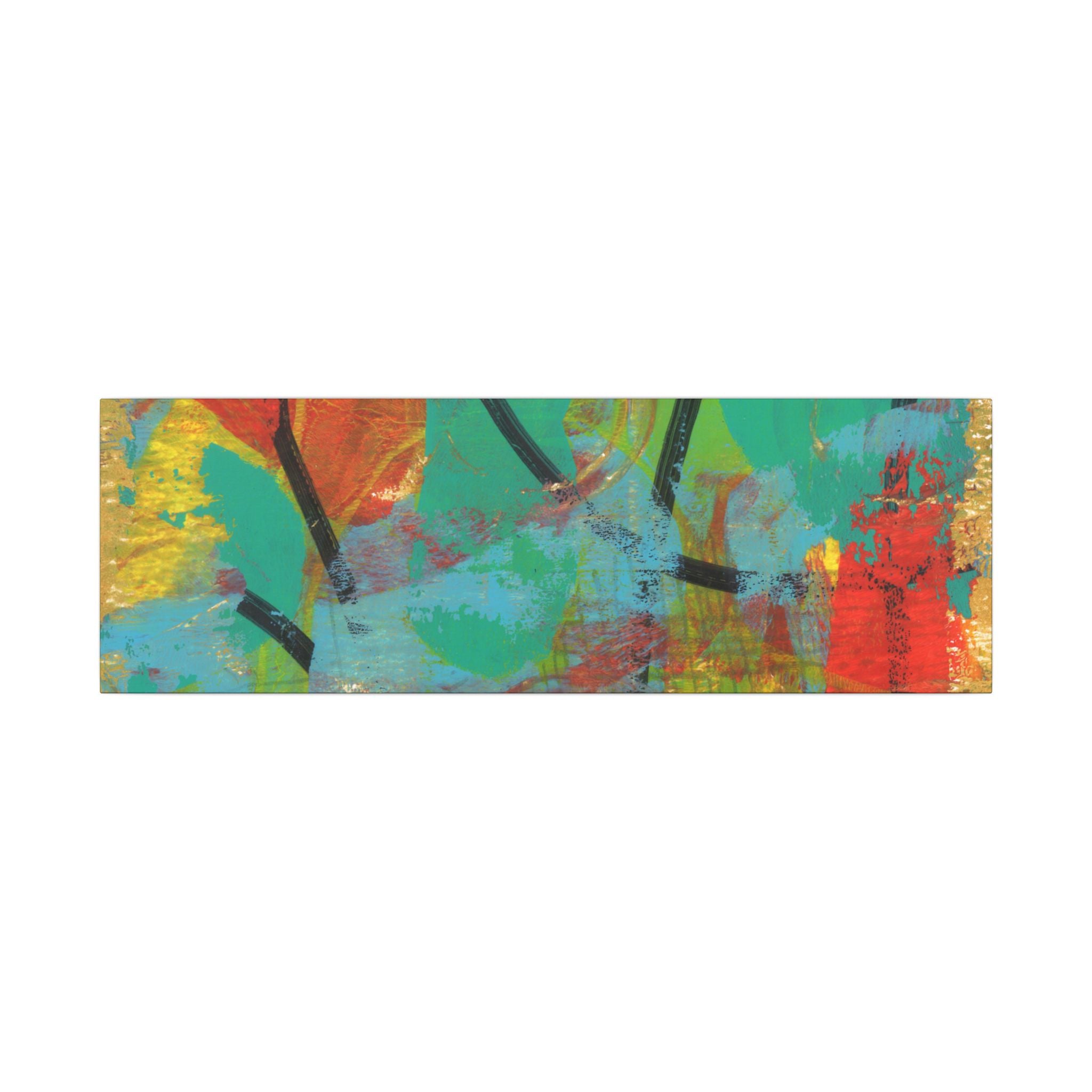 Abstract Tropical Color Splash Canvas