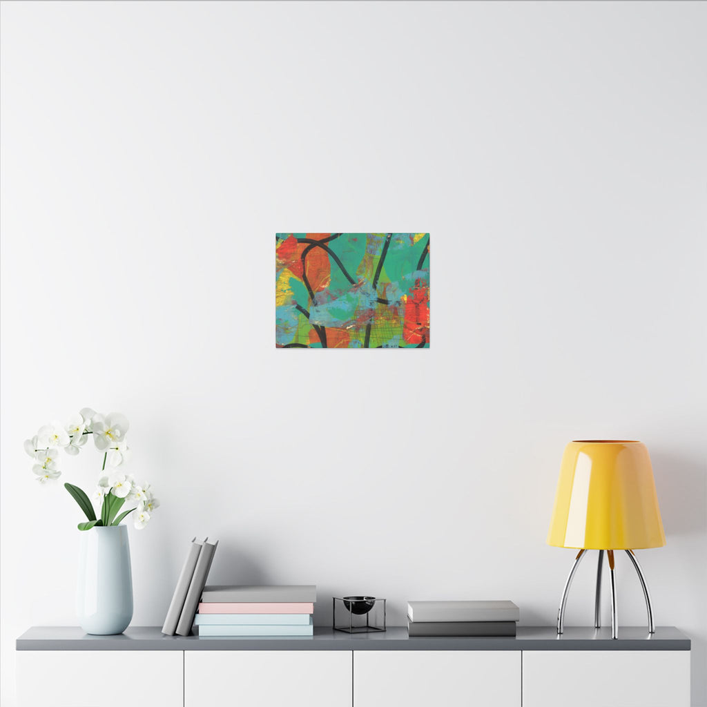 Abstract Tropical Color Splash Canvas