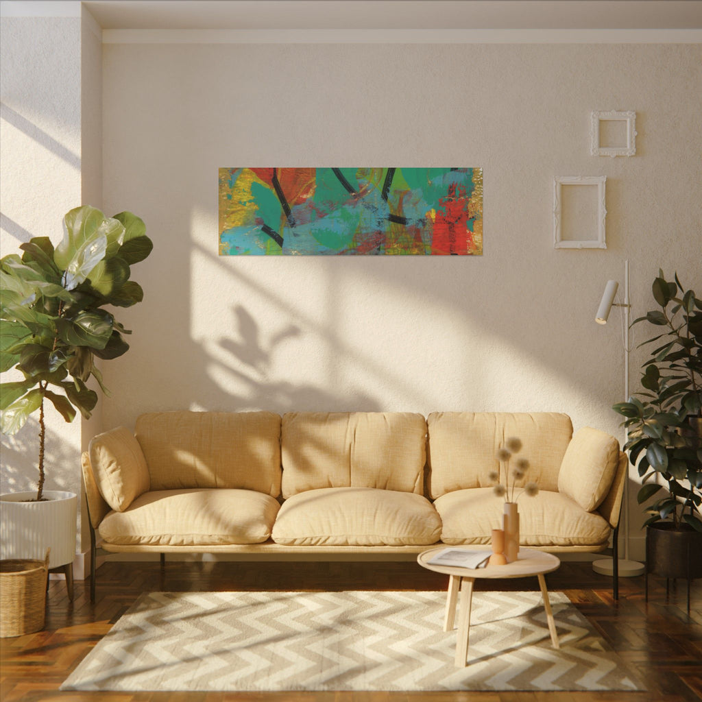 Abstract Tropical Color Splash Canvas