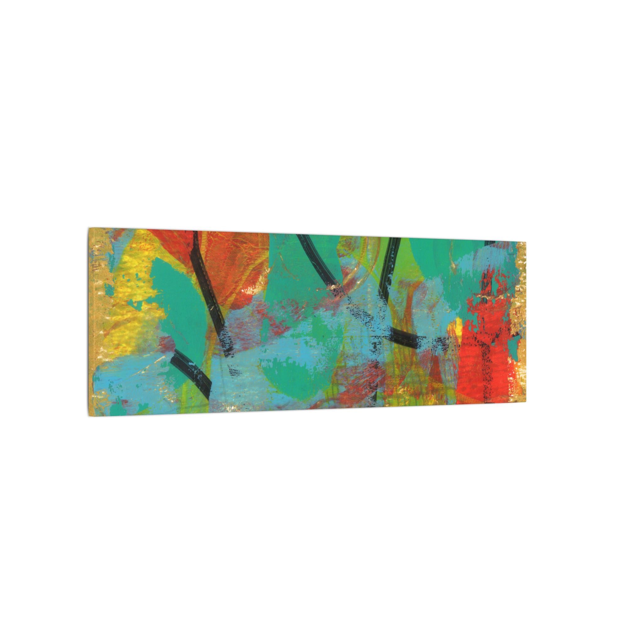 Abstract Tropical Color Splash Canvas