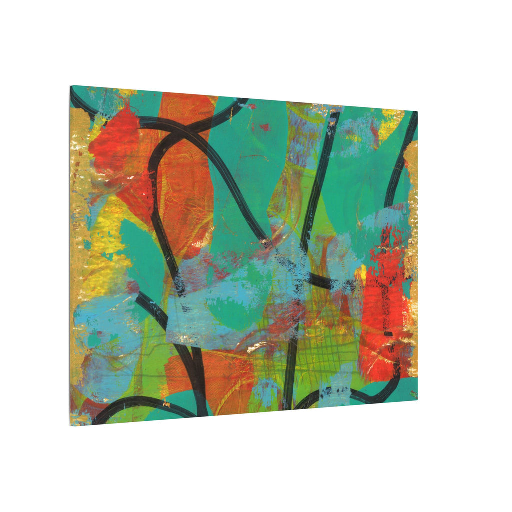 Abstract Tropical Color Splash Canvas