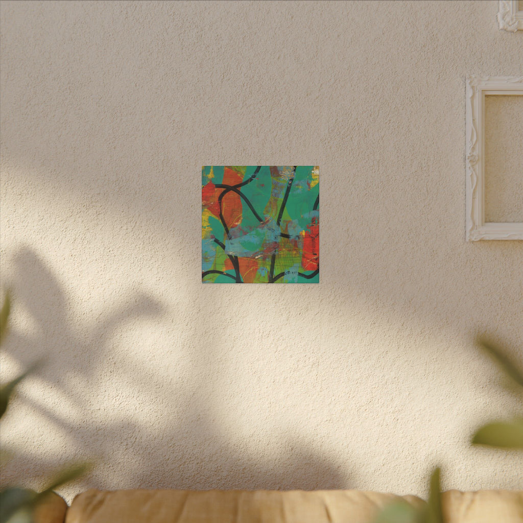 Abstract Tropical Color Splash Canvas