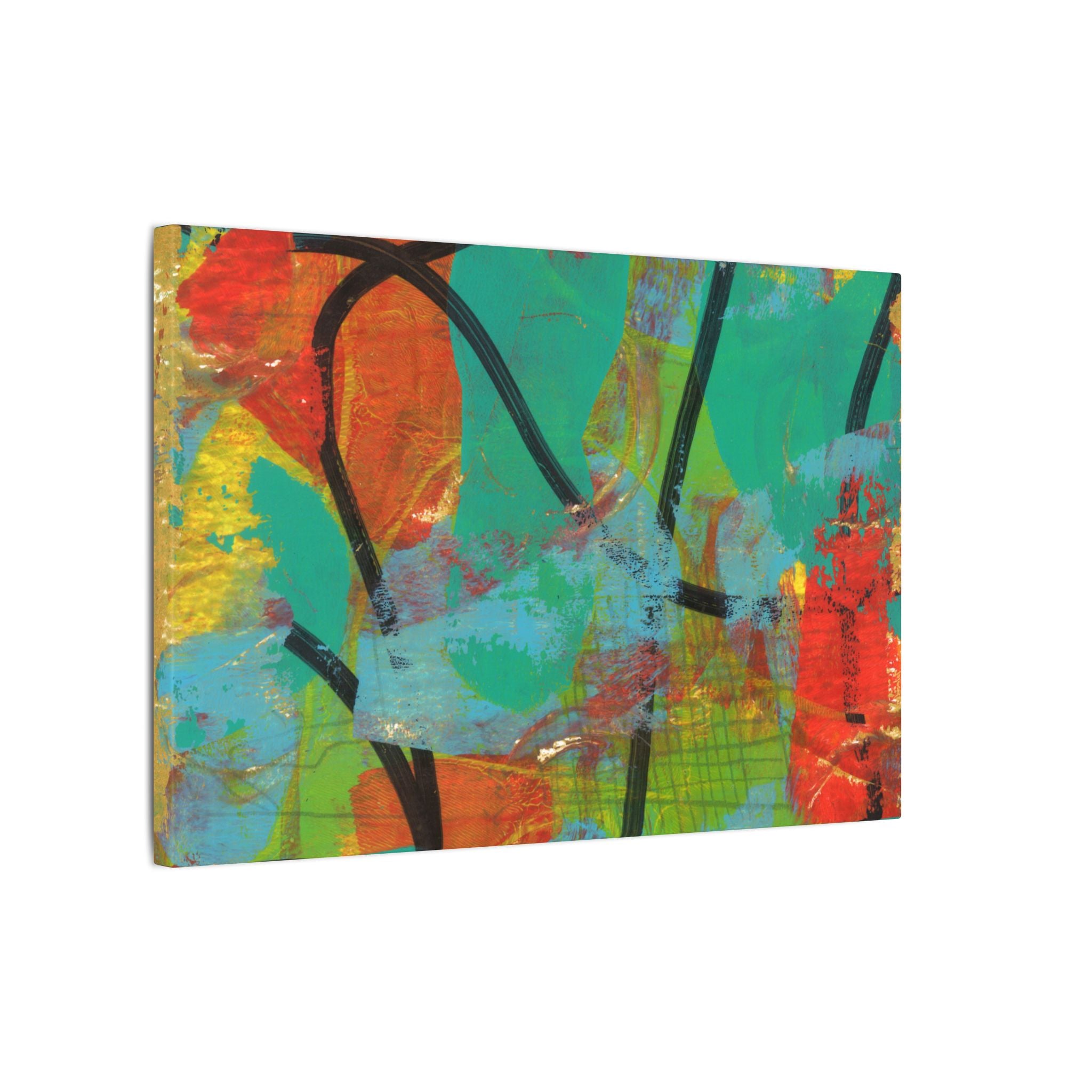 Abstract Tropical Color Splash Canvas