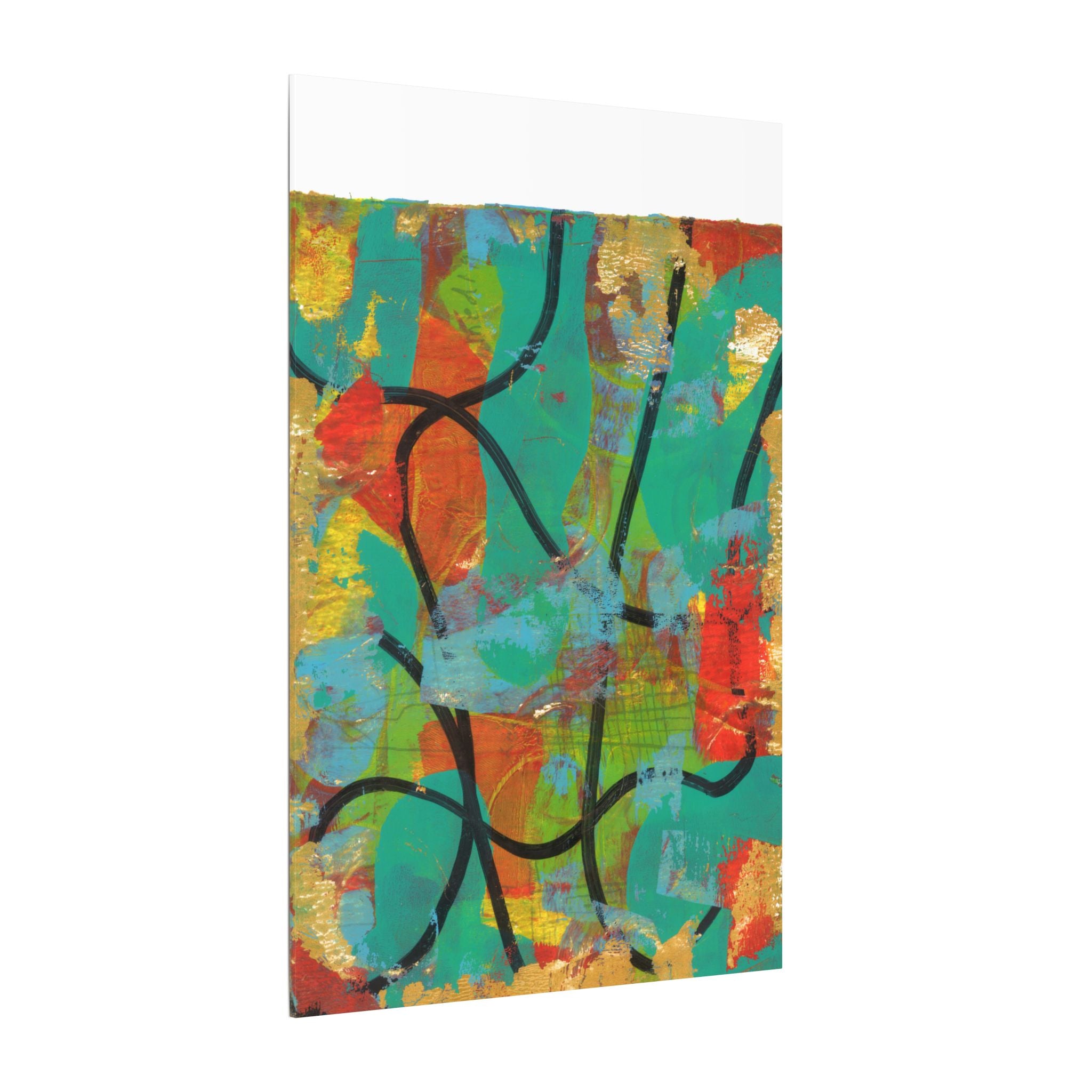 Abstract Tropical Color Splash Canvas