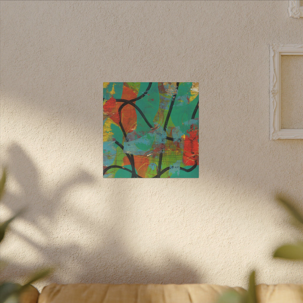 Abstract Tropical Color Splash Canvas