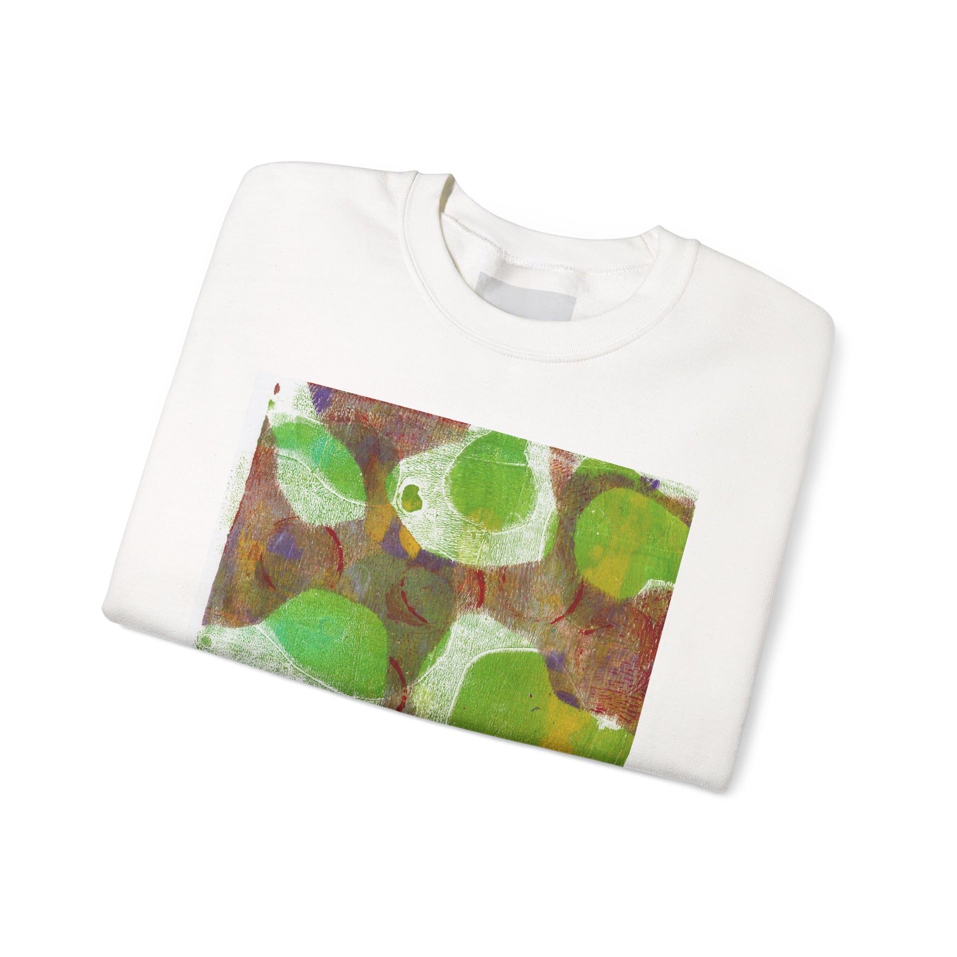 Abstract Green Circle Crewneck Sweatshirt