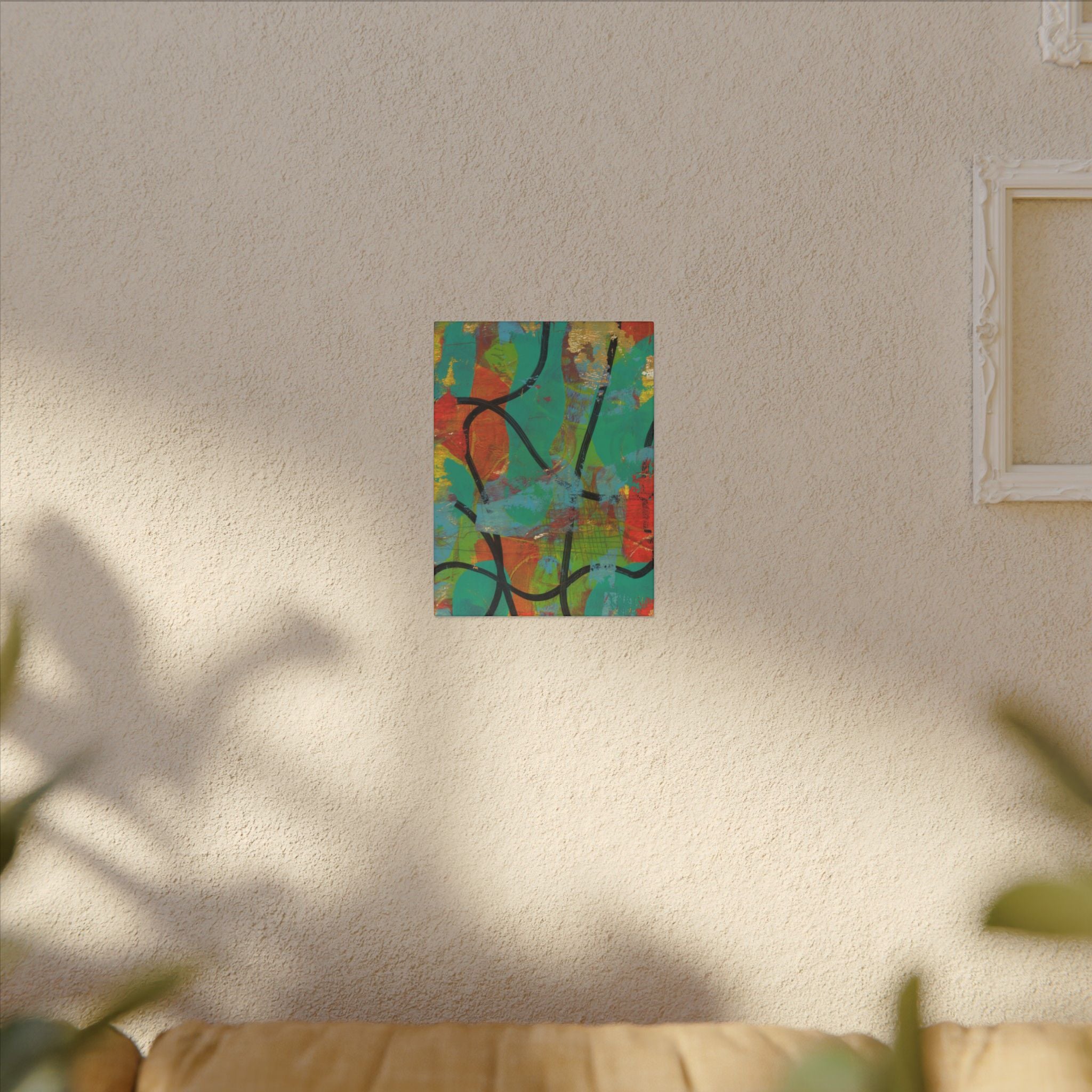 Abstract Tropical Color Splash Canvas