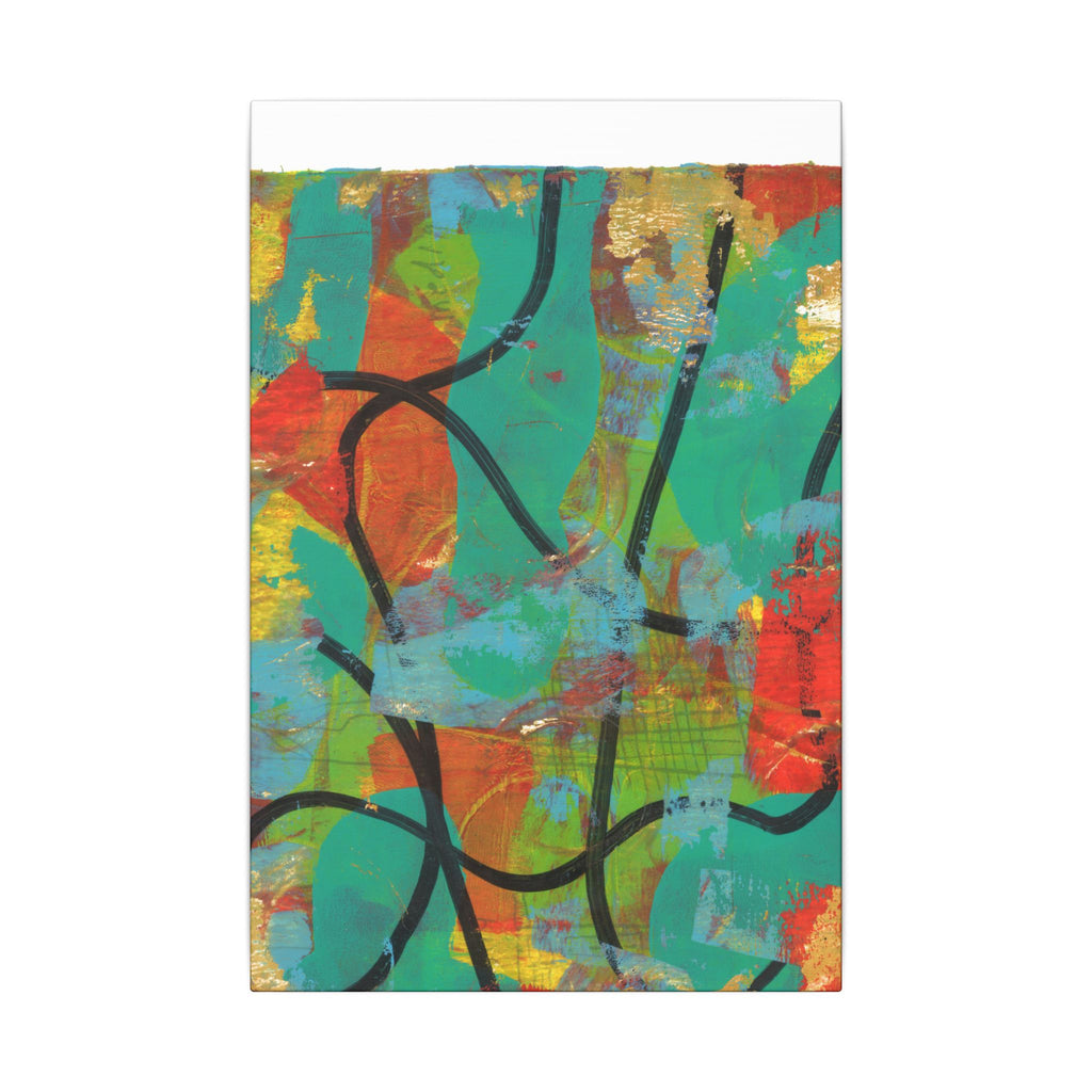 Abstract Tropical Color Splash Canvas
