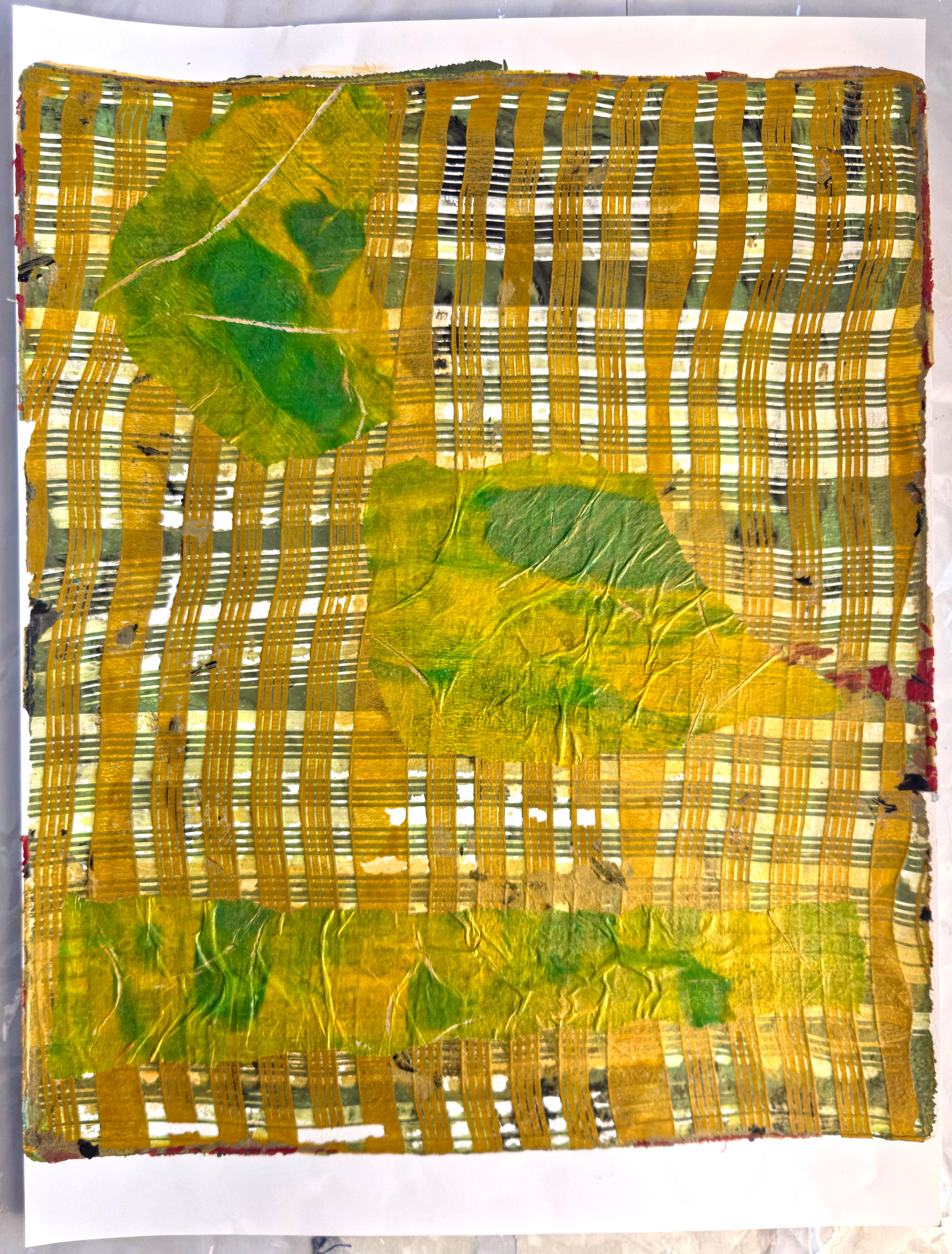 Garden Picnic Collage Monoprint